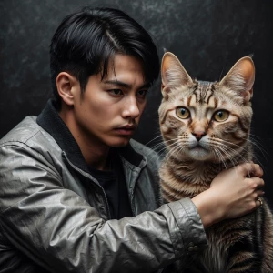 Make ai ai image of man with girl