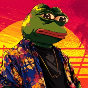 MEME PEPE in GTA art style,  , in the style of a Grand Theft Aut...