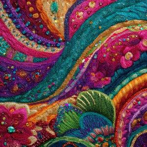 A shimmering, ethereal essence of joy manifested in a plush, vib...