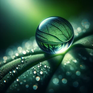 Capture a breathtaking macro photograph showcasing a single, per...