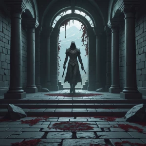 vygeneruj mi mapový diel "vstupná hala" v štvorcovom rozmere, kt...