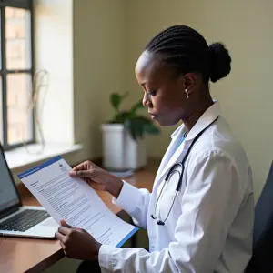 Genarete a medical documents of Veronica mutwa nughu who was tre...
