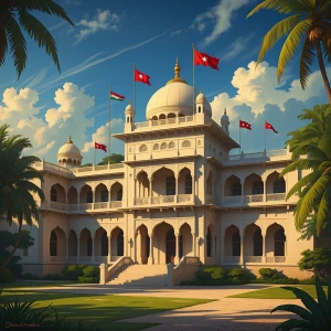 Palace of Sultan Hamad – “Grand palace of Zanzibar Sultan in 189...