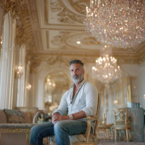 A man in his 50s with short dark hair and a neatly trimmed beard...