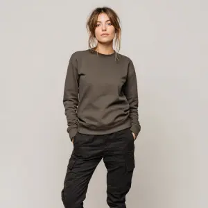 full body photo of a person wearing a stylish outfit, standing i...