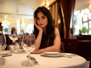 Make an image of the hottest girl on the planet. Make her a brun...