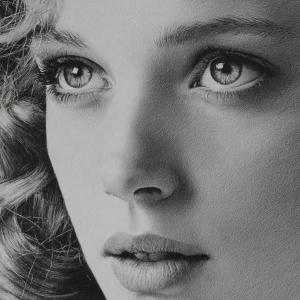 Close up of Uma Thurman