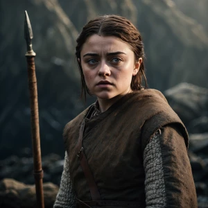 Arya Stark, a courageous and adventurous young woman from the po...