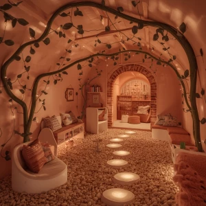 Child’s Room 2 – Eucalyptus Sprite Room: A whimsical forest have...