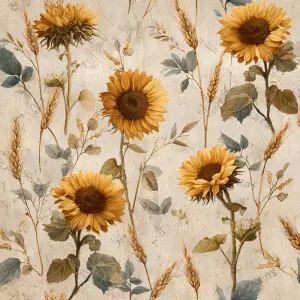 flat printable background paper, vintage farmhouse botanical des...