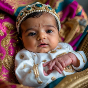 New born baby born in rich indian family in mumbai