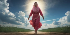 Buatkan poto sebuah perahu nelayan sedang terbang diatas langit