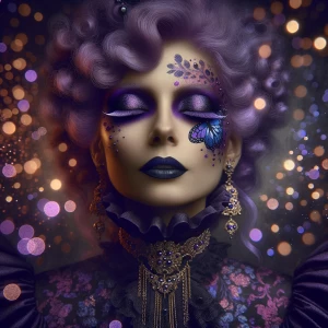 A portrait-oriented, hyper-realistic digital painting, focusing...