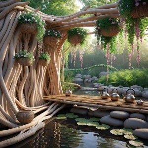 Driftwood Tea Room: A tranquil haven shaped by the hand of water...