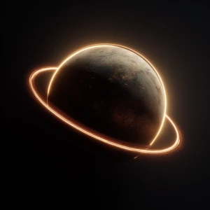 A planet in a solar system