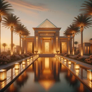 Capture the essence of luxury and mystique at the front of a mag...