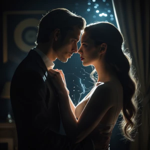 In a dimly lit room, shadows swirl around you, exuding a subtle...