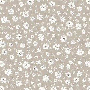 Neutral Ditsy Floral – Seamless Digital Paper (Low-Ink, Tiny Whi...