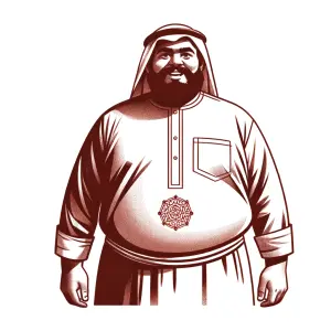 Faça um homem gordo sem a sua CAMISA....mostrando só a barriga