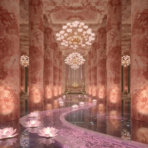Immerse yourself in The Bloom Gate's enchanting Grand Entry Hall...