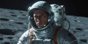 A luminously rugged lunar prospector, every feature exudes a mix...