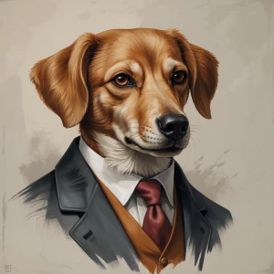 Un guépard avec une tête d’homme