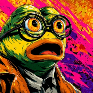MEME PEPE as humanoid cat GTA art style,  , in the style of a Gr...