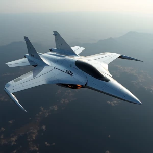 Design a sleek and advanced hovering spaceship that combines ele...
