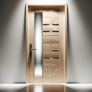 Hyper-realistic rendering of a 36x80-inch interior door made fro...