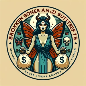 Illustrate a captivating goddess-demoness avatar or mascot style...