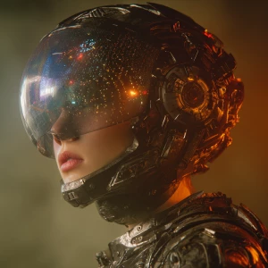 rain-slick pavement lies a mysterious spherical device, spinning...