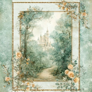 Print-ready junk journal page, A4 portrait full-bleed (≈2480×350...