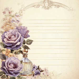 Victorian Mauve Rose Journal Page (Unlined, Perfume Corner)
Prin...
