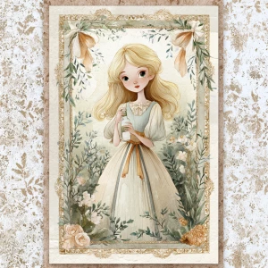 Print-ready junk journal page, A4 portrait full-bleed (≈2480×350...