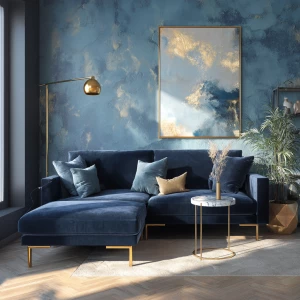 Generate an ultra-realistic photograph of a modern aesthetic liv...