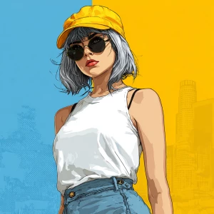 young, rebellious gta-style character. The character should have...