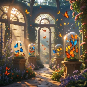 In a sun-warmed sanctuary known as the Butterfly Chamber, gentle...