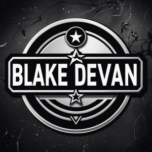 Create a wrestling logo that says Blake Devan
