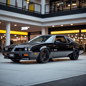 A front right side view photo of a glossy Vine black 2026 Oldsmo...