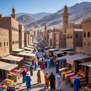 Imagine a bustling marketplace in the ancient city of Sana'a, Ye...