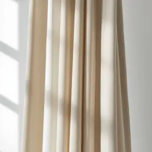 minimal editorial fashion photograph of draped linen fabric hang...