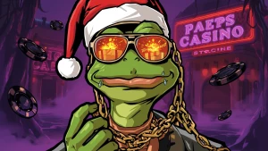 GTA Vice City loading screen character card: cel-shaded Pepe the...