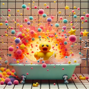 Make me a rubber duck explode