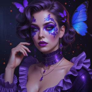 A portrait-oriented, hyper-realistic digital painting, focusing...