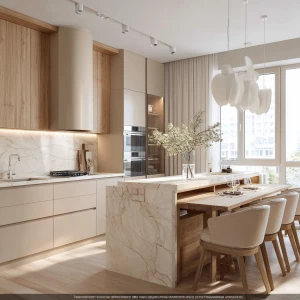 Main tones: Beige linen, warm white, light stone

Materials: O...