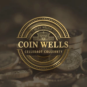 A contemporary and striking image for a collectible coin dealer,...