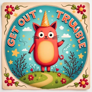 Create an artistic representation of a whimsical and colorful "g...