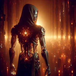 In the dimly-lit realm of a cimmerian mythological digital dysto...