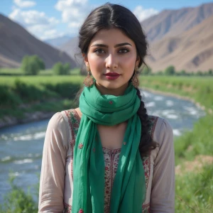 Please create a beautiful picture of a very pretty girl, she is...