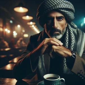 راجل كبير قاعد علي القهوه واخد جالو قالو هعورك بالموس قالو الموس...